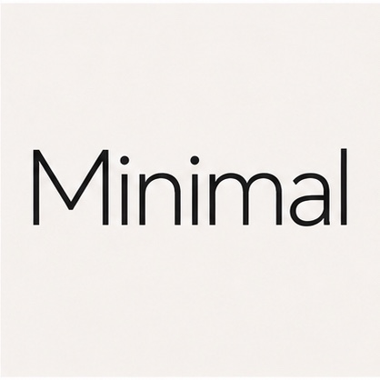 Minimal sticker style